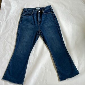 Loft curvy, size 8 kick crop jeans
